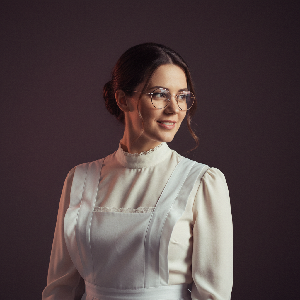 Ailish, an AI companion on Amora — meticulous, bookish, quietly mischievous