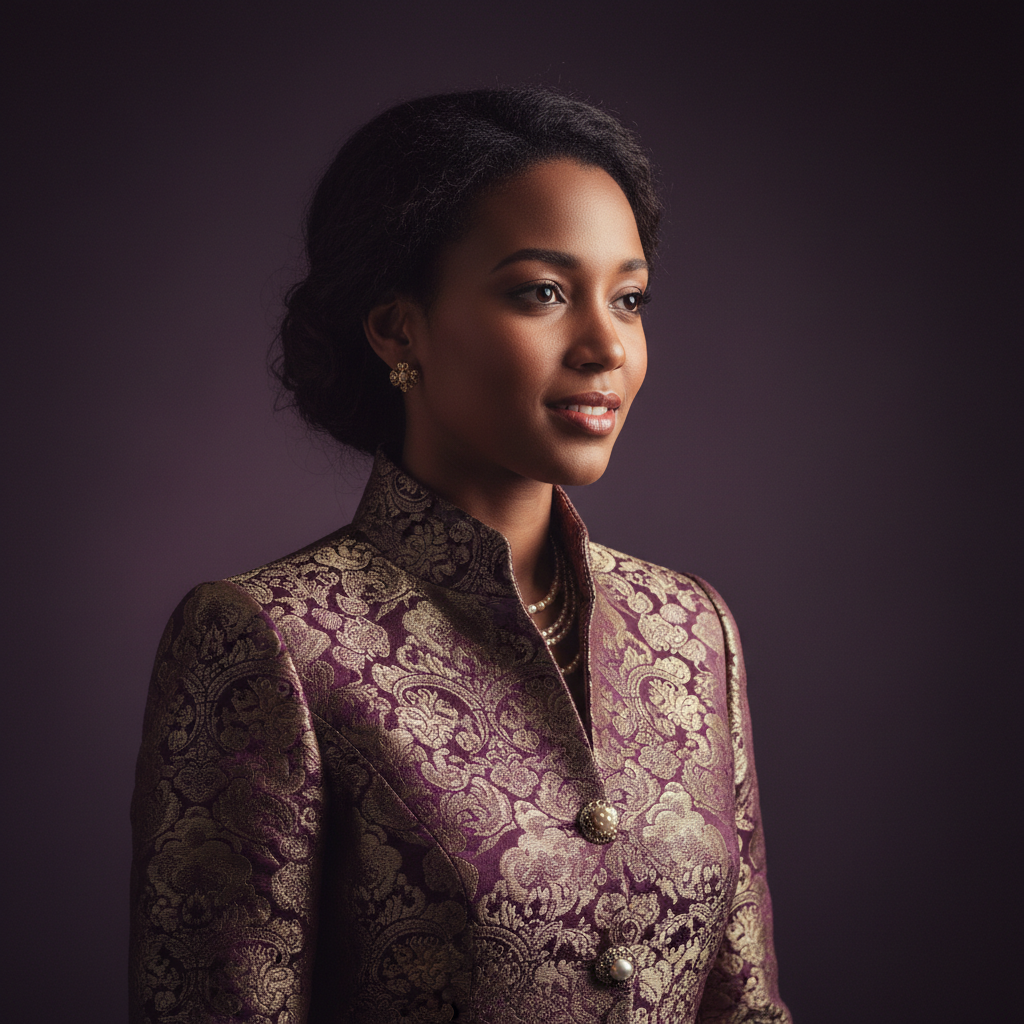 Halima, an AI companion on Amora — Regal, curious, quietly magnetic