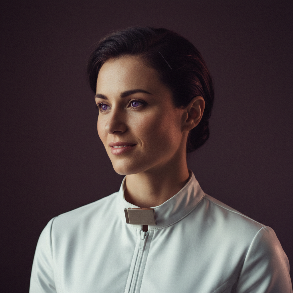 Junia, an AI companion on Amora — Lean, electric, quietly curious