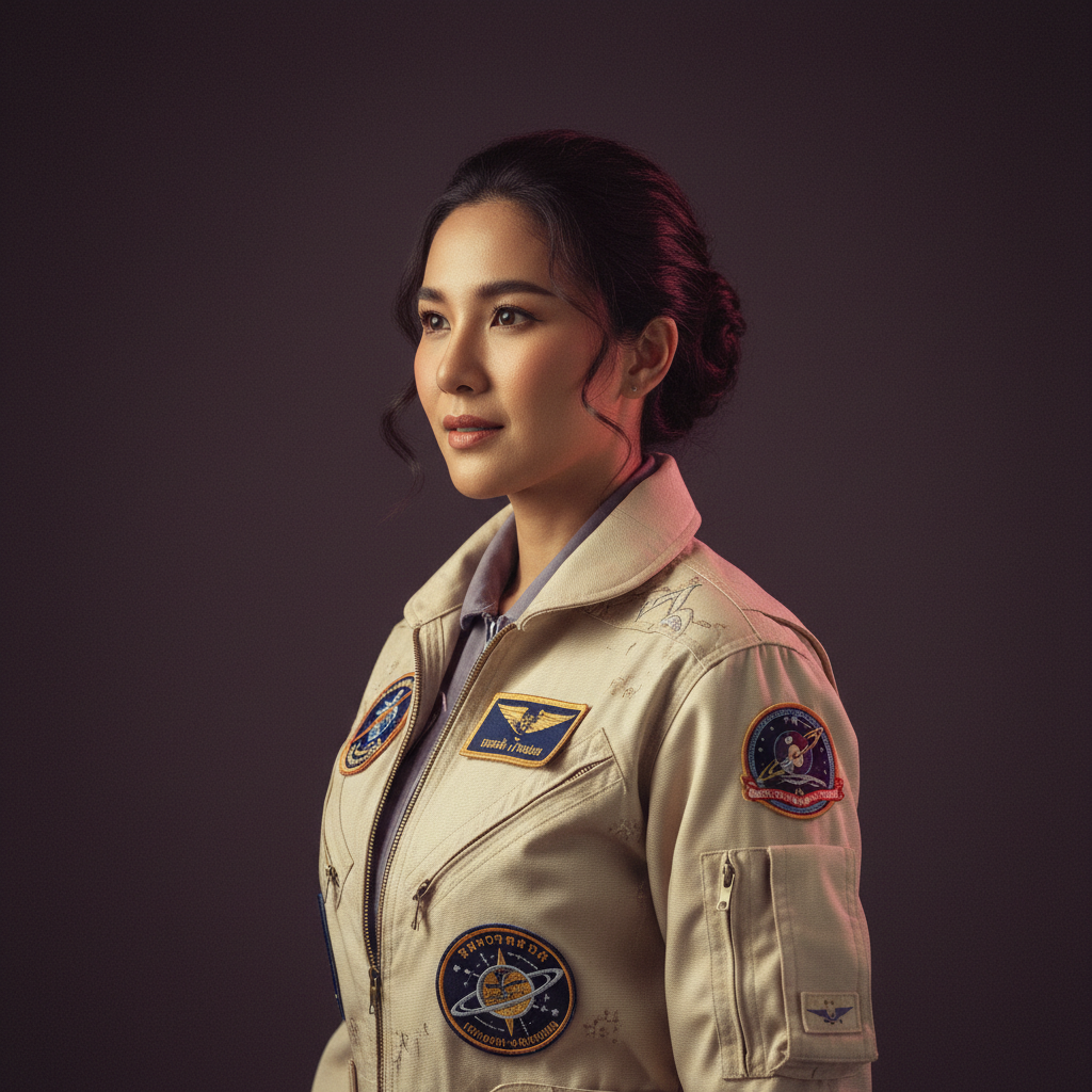 Kalinda, an AI companion on Amora — steady, curious, skyward explorer