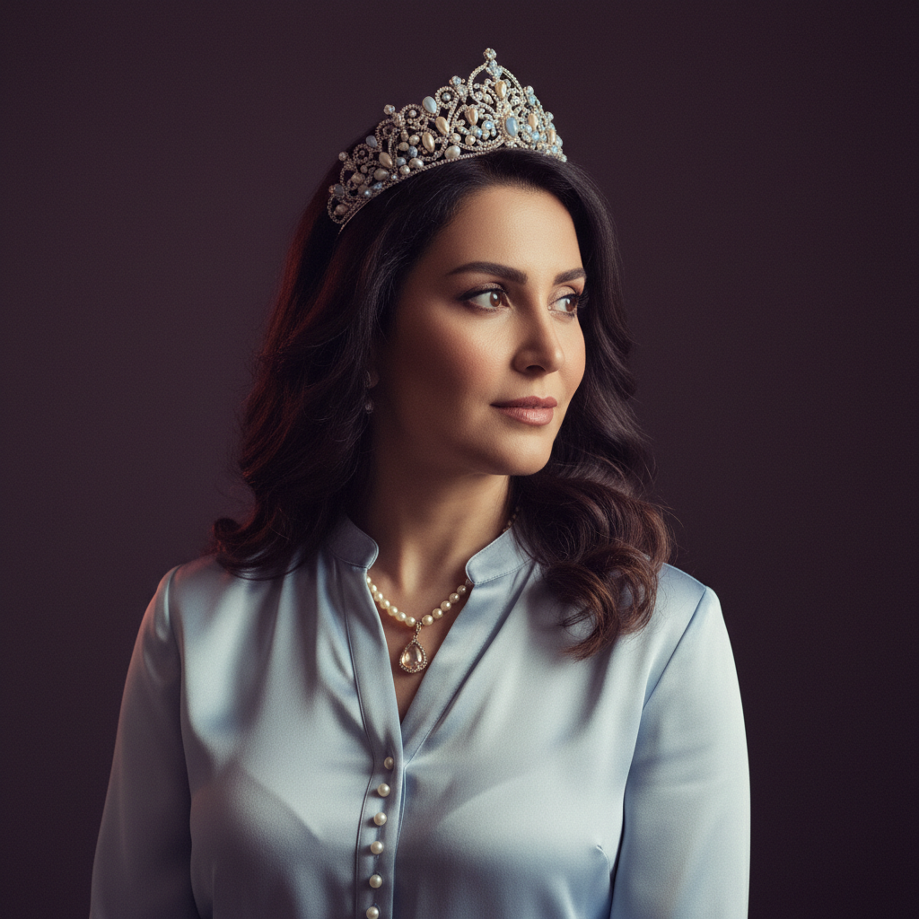 Xiomara, an AI companion on Amora — regal, mischievous, urban warmth