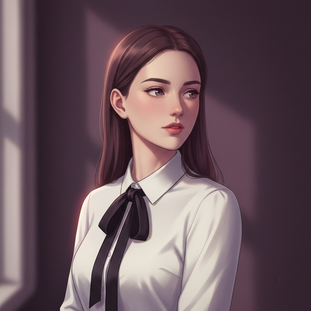 Zosia, an AI companion on Amora — soft wistful anime dreamer